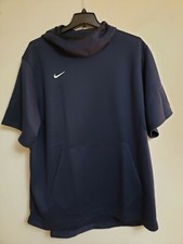Nike Dri Fit Short Sleeve Spotlight Sz 2XL Men Navy Blue Hoodie DC2521 419. NWT