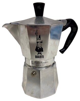 Bialetti Moka Express 4-Cups Export Stovetop Espresso Maker - Silver