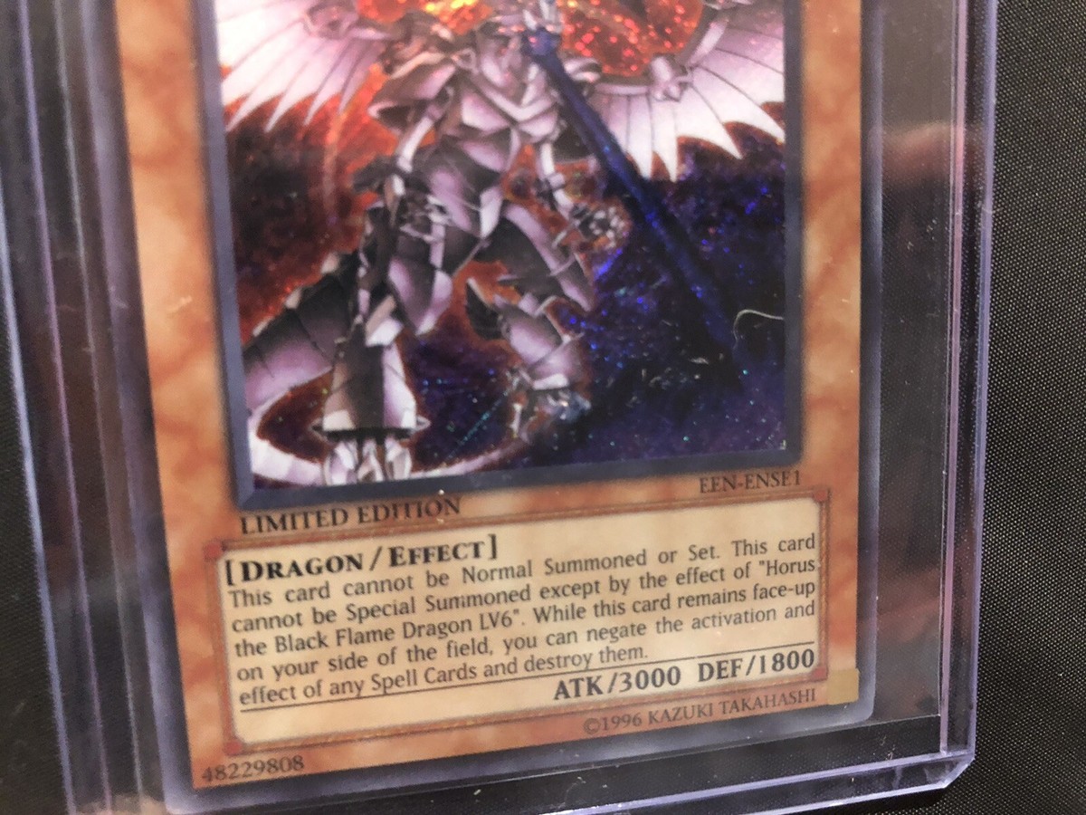Secret Rare Horus The Black Flame Dragon LV8 Limited Edition