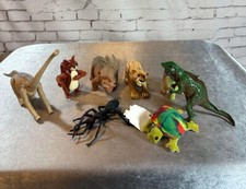 Lot Of Random Vintage Toy Animals, Dinosaurs, Bugs Amphibians VTY
