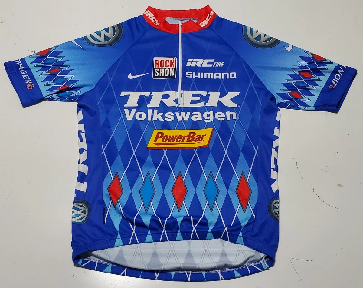 Bombardeo Silenciosamente Atajos Nike Trek Volkswagen Cycling Rock Shox Bike Blue Medium Shirt Jersey | eBay