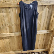 R&M Richards Vintage LBD Little Black Dress Midi / Maxi Karen Kwong Women's Plus