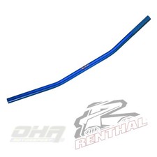 Renthal Universal FLAT BAR 22mm Motorcycle Streetfighter Handlebars Bars - BLUE