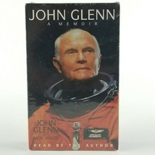 New John Glenn A Memoir  Nick Taylor Audio Book 4 Cassettes Sealed Vintage 1999