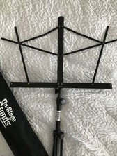 On-Stage Stand Folding Sheet Music Bag Black Compact Adjustable Portable Strap