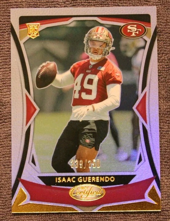 2024 Certified #197 Isaac Guerendo Rookies Mirror Parallel SP /350 SF 49ers
