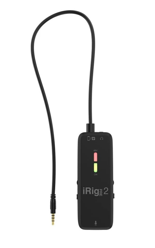 IK Multimedia iRig Pre 2 Portable Mic Preamp for Mobile Recording and Video - Image 2 of 4