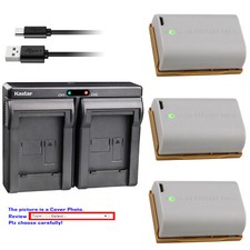 Kastar Battery Dual USB Charger for Blackmagic Design Pocket Cinema Camera 4K