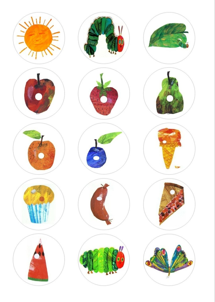 Very Hungry Caterpillar Food Printables