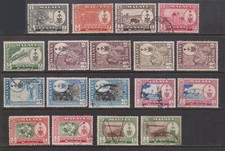 (F293-55) 1960 PENANG mix set of 18stamps ARMS 1c to $5 (BE)  (JK98)