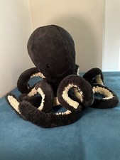 Jellycat Large Inky Octopus Soft Toy Black Dark Grey Sea Creature OD2INK Retired