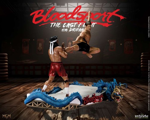 PRESALE COUPON €369,00 Infinite Statue BLOODSPORT Van Damme LAST FIGHT Diorama - Picture 3 of 9