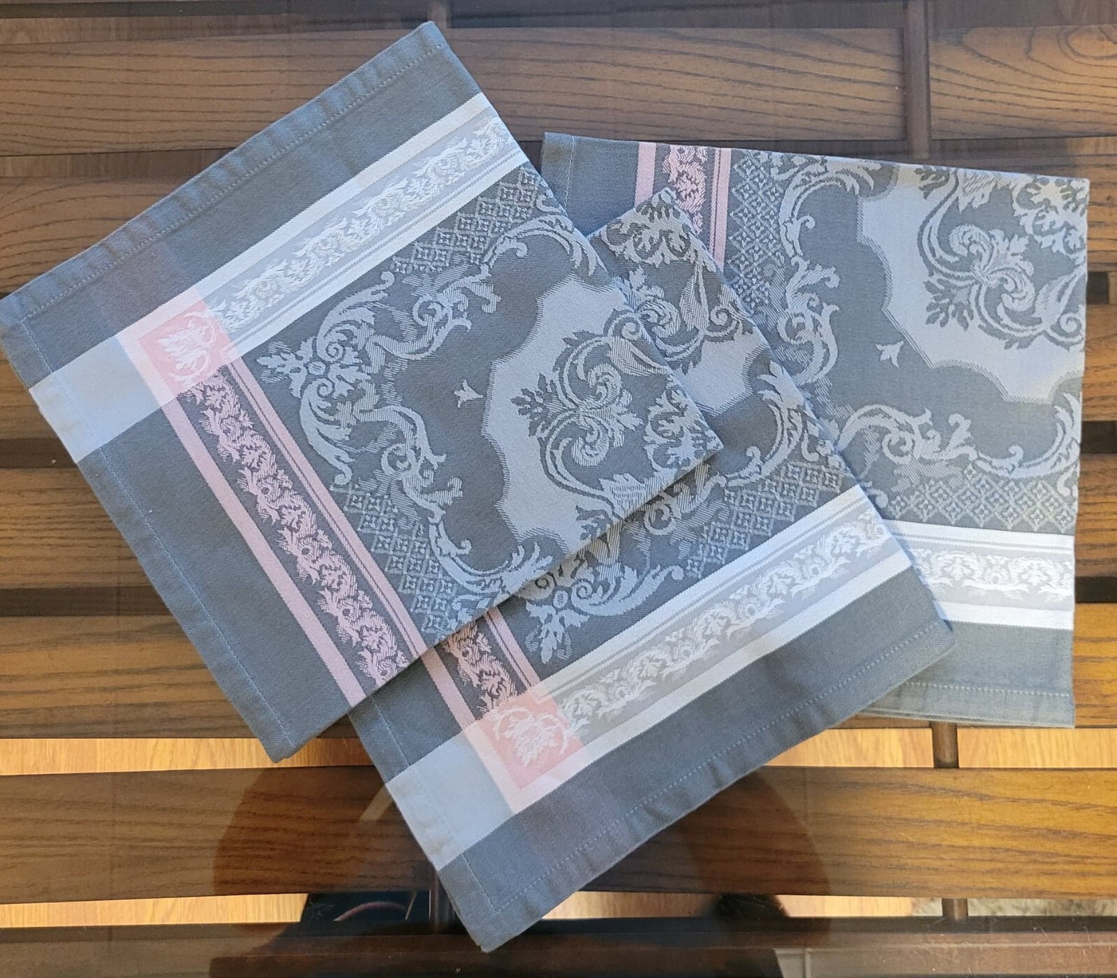 20 x 20 GARNIER THIEBAUT SET OF 3 FRENCH COTTON NAPKINS eBay