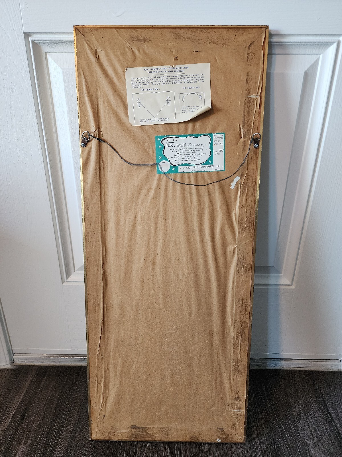 Vintage Turner Wall Art Accessory 1960s MCM Mid Century Floral Oriental