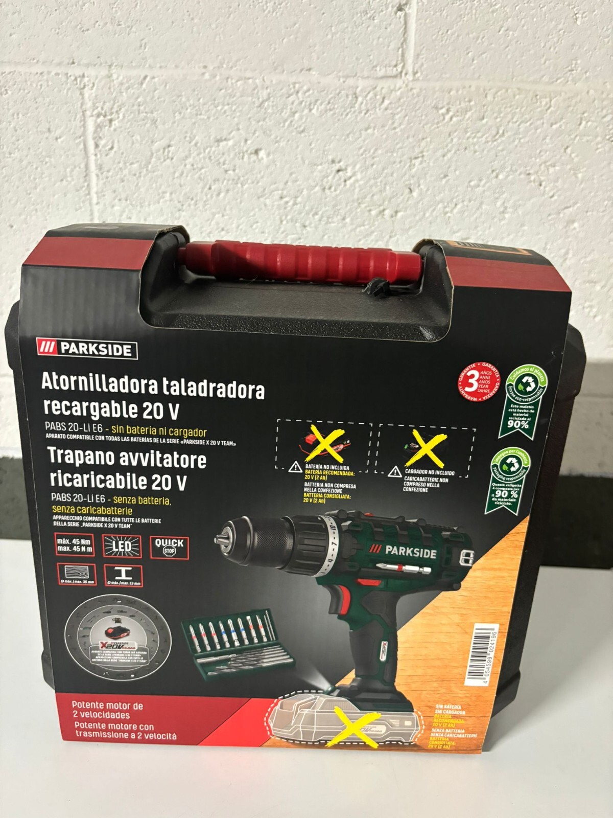 Parkside PABS 20- Li X20V 20V Trapano Avvitatore