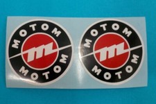 COPPIA ADESIVI LOGO SERBATOIO MOTOM 48 AD990011