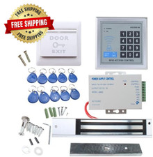 Kit De Sistema Control Acceso Puerta Independiente Cerradura Magnetica Electrica