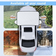 Scheibenabdeckung XXL Auto Frontscheibenabdeckung Winter Frostschutz mit Magnet