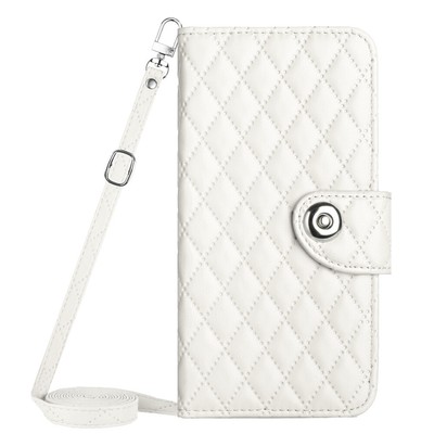 For Motorola G Power 2024 5G E13 G84 G54 Simple Wallet Phone Case With Lanyard