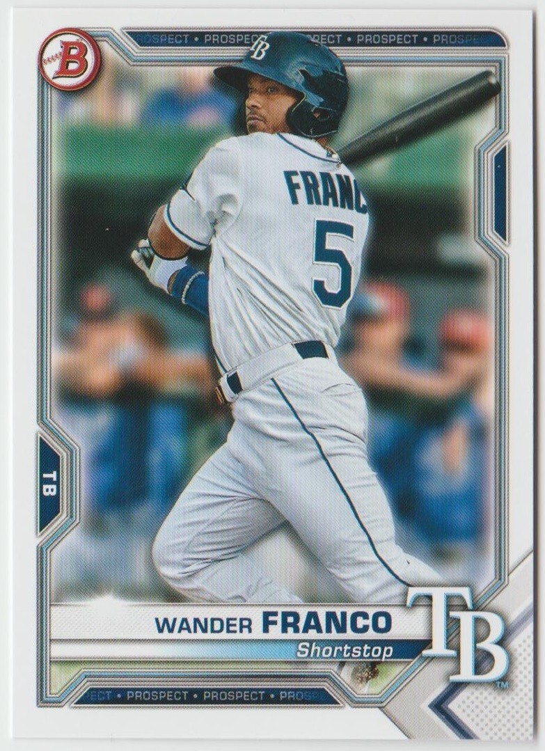 2021 Bowman Prospects #BP57 Wander Franco - Tampa Bay Rays