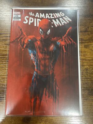 AMAZING SPIDER-MAN #21 * NM+ * IVAN TAO EXCLUSIVE TRADE DRESS DRIP VARIANT   