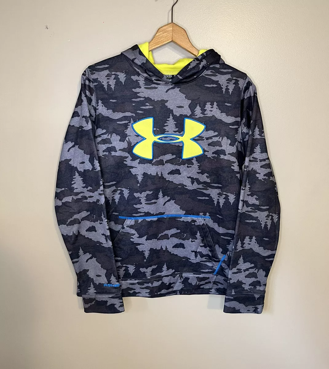 Under Armour Storm1 Youth Boys XL Loose Fit Camo Camouflage Sweatshirt Hoodie D7