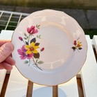 GAINSBOROUGH F869 BONE CHINA SIDE PLATE FLORAL VINTAGE ENGLISH CAKE DISH 16 CM