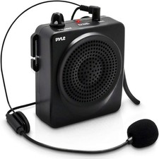 Pyle Portable PA Speaker Voice Amplifier-Rechargeable Battery w/ Headset Mic.