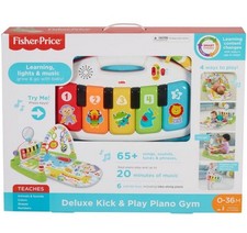 Fisher-Price Deluxe Kick  Play Piano Gym Baby Toy Lights Music 0  36M