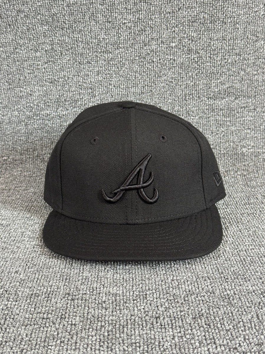 New Era Atlanta Braves 59FIFTY Fitted Hat Black 7 1 4 MLB Cap