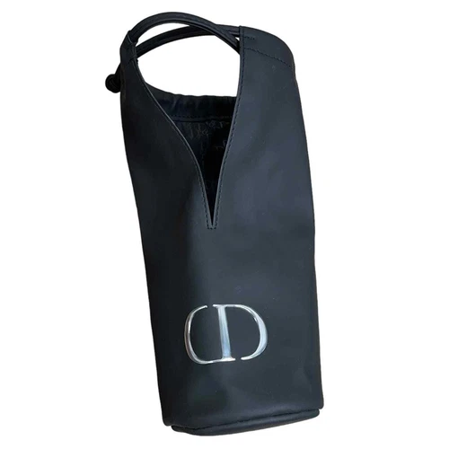 DIOR NOIR PORTE PINCEAU MAQUILLAGE POCHETTE COSMÉTIQUE sac matière souple