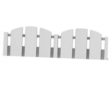  No-Dig Landscape Edging with Anchoring Spikes, 4.5 15 Foot Garden edging White