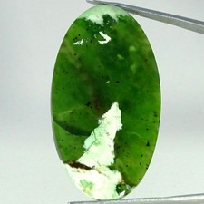 36.80Cts 100 Natural Chrome Chalcedony Oval Cabochon Gemstone 24X45X4MM