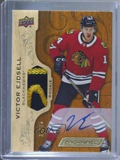 2018-19 Engrained Rookies Premium Memorabilia /65 Victor Ejdsell #77 Auto a1h