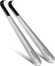 Shoe Horn Long Handle for Seniors Men Women,Metal Long Shoehorn Boot Horn,16.5"