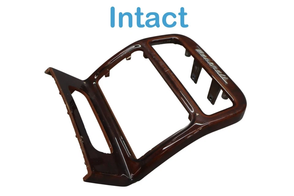 03-13 Maserati Quattroporte Consola Central Trasera Control de CA Borde Bisel Madera Fabricante de Equipo Original Foto 3 de 4