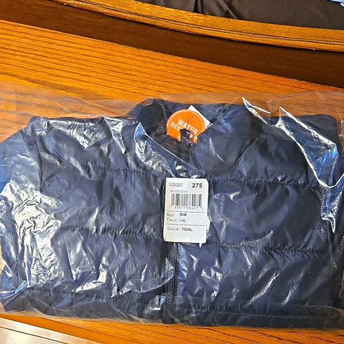 The Children's Place Boys Blue Puffer Jacket M Full Zip Ripstop Polyester V2020