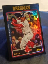2025 Topps Archives #214 Alex Bregman ⭐SP-2005 Retro Black Foil⭐ Boston Red Sox