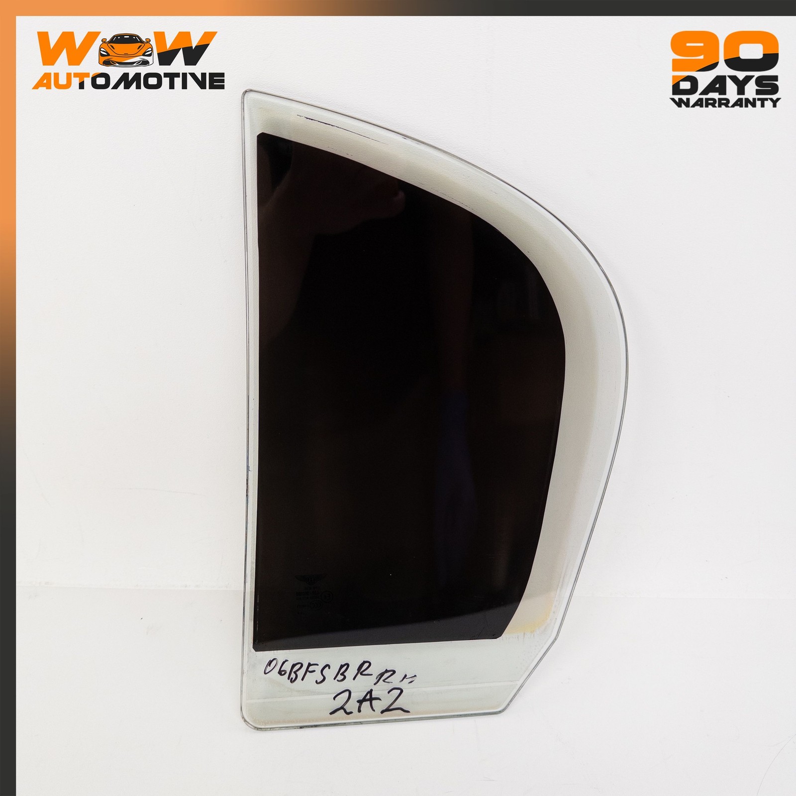 06-13 BENTLEY CONTINENTAL FLYING SPUR REAR RIGHT QUARTER DOOR WINDOW GLASS OEM