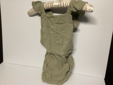 The Simple Folk Ruffled Romper Girls Seafoam Size 5/6 New