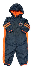 Auburn Tigers Starter Baby 12 mos 1 Piece Full Zip Hooded Windbreaker Jumpsuit