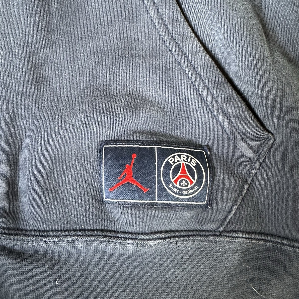 Nike Jordan x PSG Paris Saint-Germain Zip Hoodie Navy Blue Men's