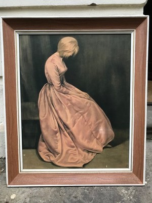 VINTAGE GERAHMTER DRUCK ''THE SECRET'' von Joanne Pemberton - Longman