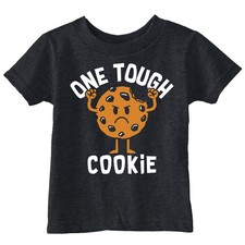 Toddler Funny T Shirts One Tough Cookie Cute Chocolate Chip Cookie Tee For Young