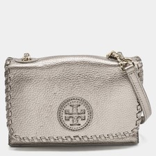 Tory Burch Marion Metallic Leather Shoulder Bags