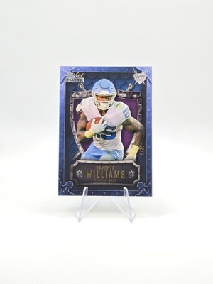 Javonte Williams 2021 Wild Card Matte Weekend Warrior Blue Border Shield SP #/25