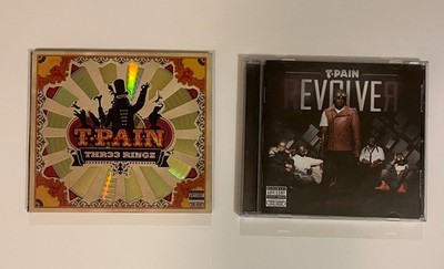 T-Pain 2 CD lot; EVOLVE ,& 3 THREE RINGS