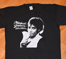  1980's MICHAEL JACKSON vtg original '82-83 Concert Tour tee shirt M/L 5 Five