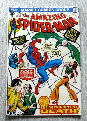 Amazing Spider-Man #127 (Marvel 1973) Vulture; John Romita cover; VG