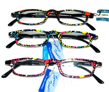 3 Lady / Girls Reading Glasses Power 1.0 Fashion multicolor compact frames